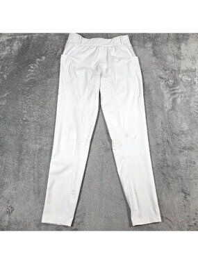 FitsT4 Breeches Womens Medium White Full Seat Silicone Grip Horse Riding Tight